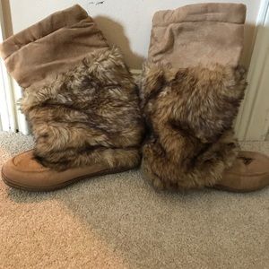 Moccasins fur boots
