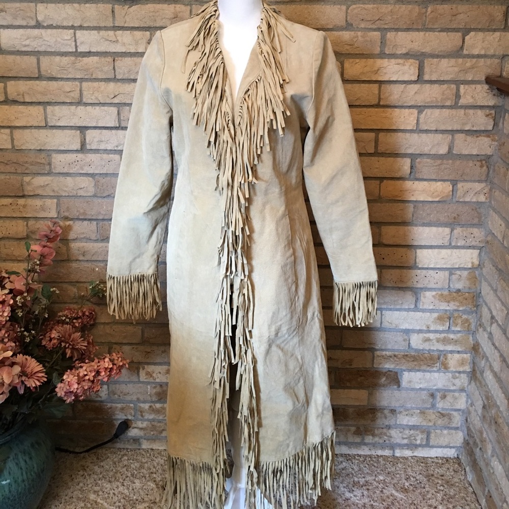 B*Lucid Vintage Boho Suede Coat