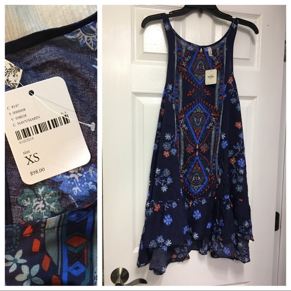 Free People Slip Dress - Sz XS - NWT