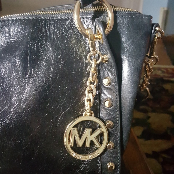 NWT Michael Kors Serena Studded Satchel Handbag!!