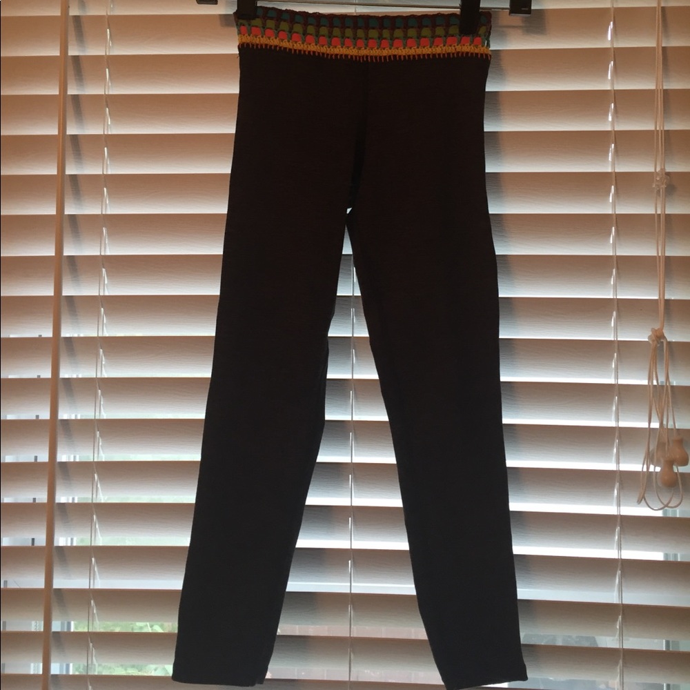 Girls' California Kisses grey/black leggings