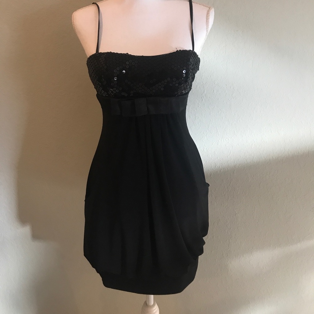 Vintage Cache Y2K LBD Little Black dress w/ sequin
