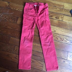 Crewcuts girls red jeans size 8 like new
