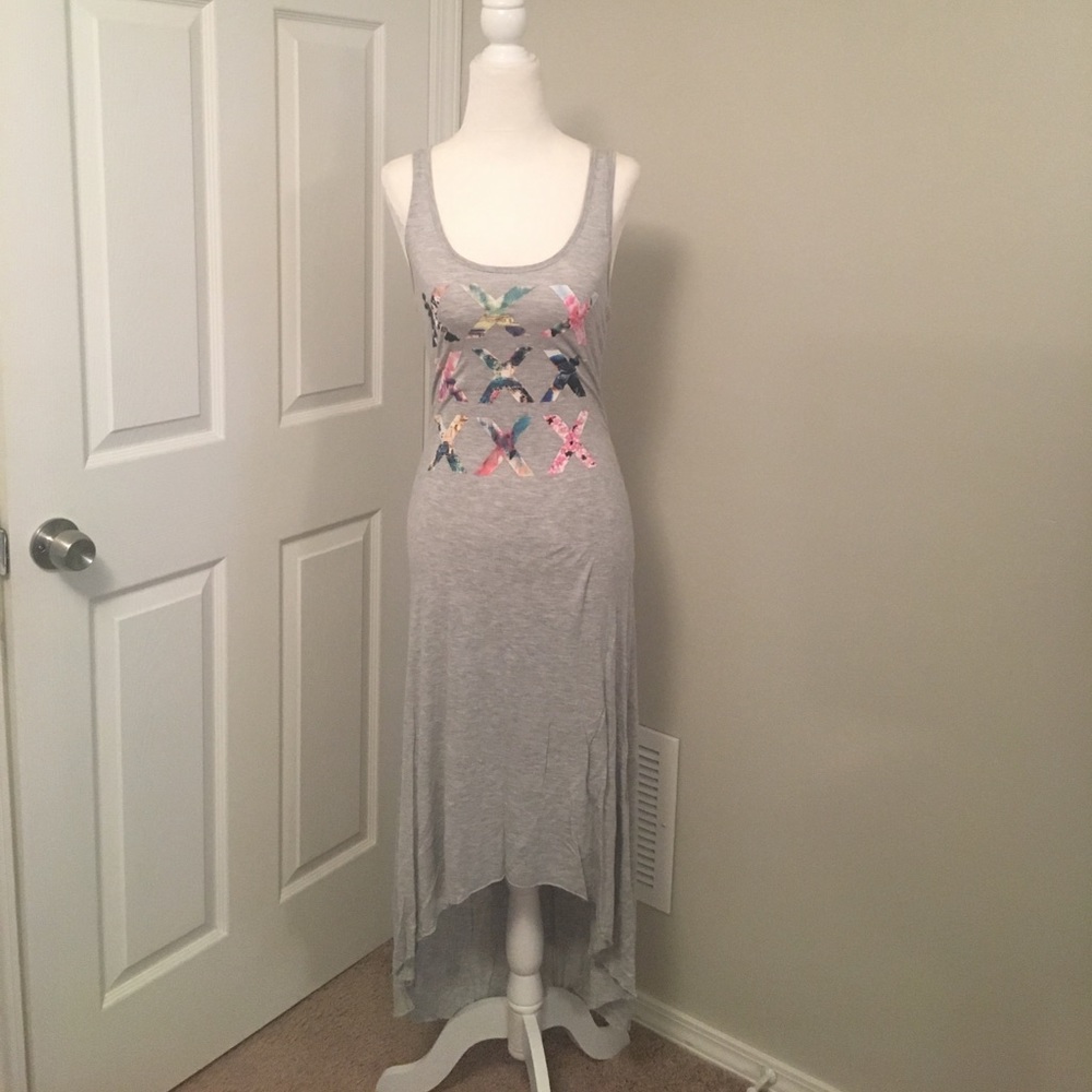 Guess high low maxi gray size small