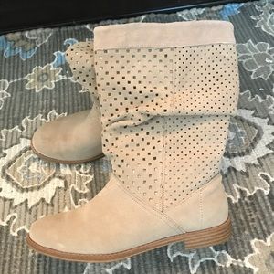 TOMS Suede Slouch Boots 9