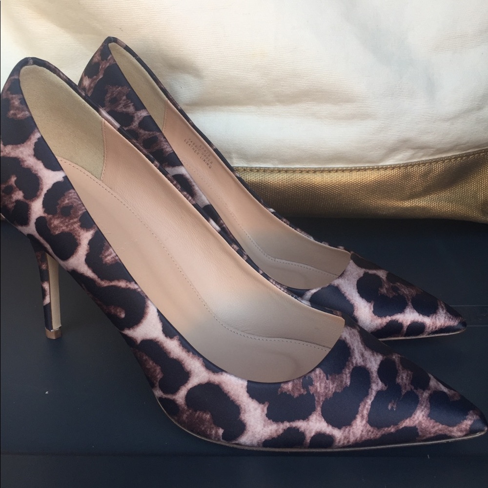 NEW J Crew Elsie leopard pumps
