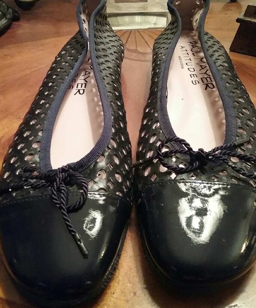 Paul Mayer Leather Attitudes Flats Made in Spain