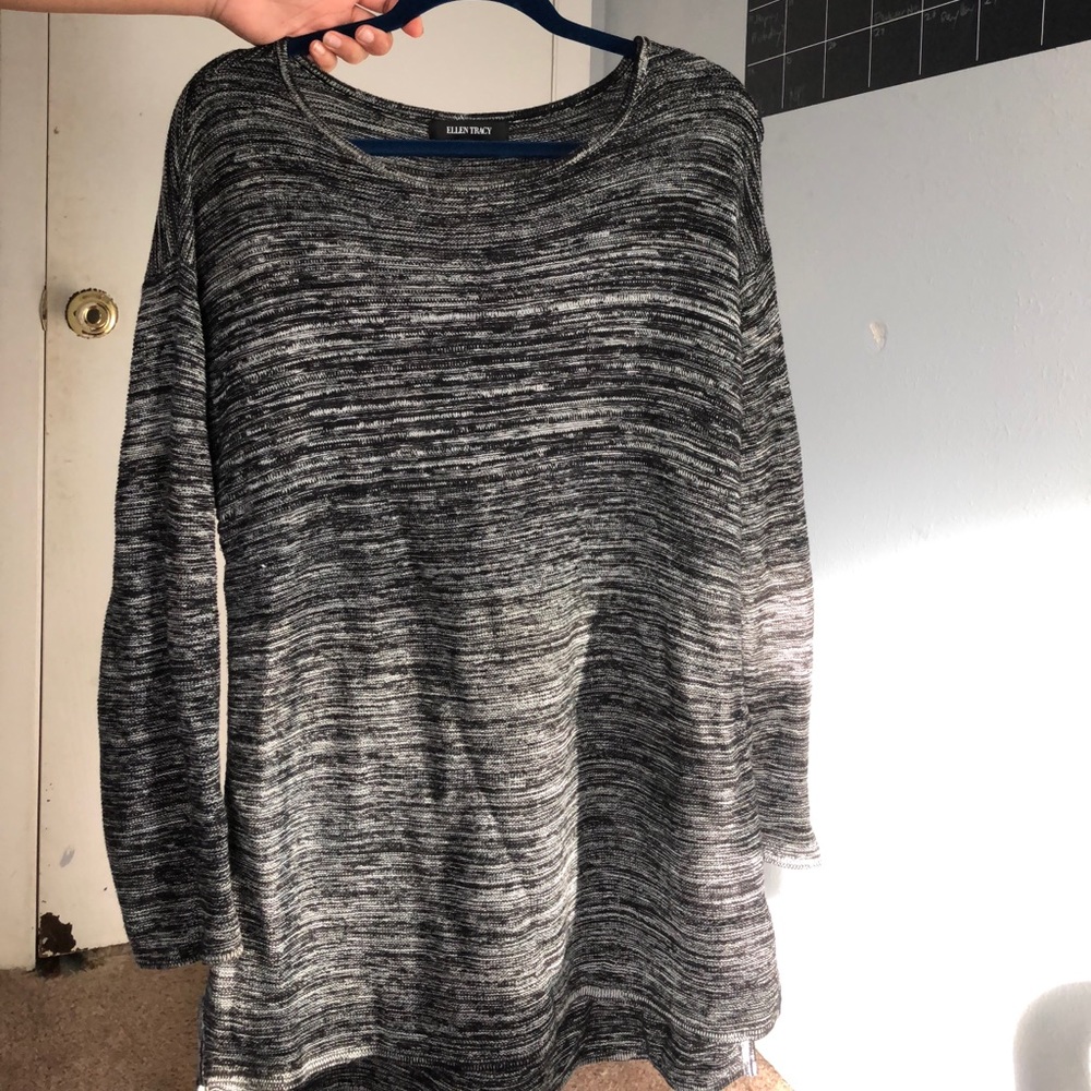 Black and white sweater