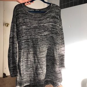 Black and white sweater