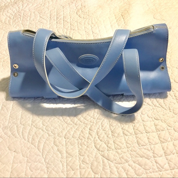 Tods blue leather bag