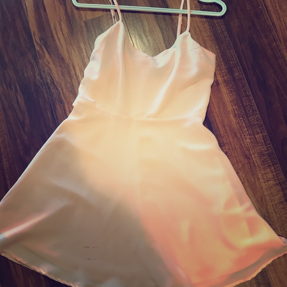 Light pink skater dress