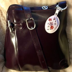 Longchamp Roseau Bucket Bag (Oxblood)