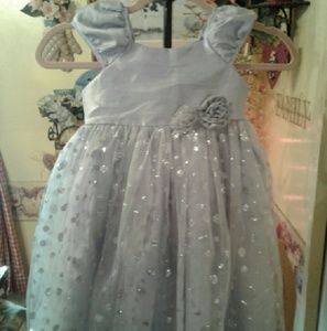 Cherokee Childs Silver Formal Dress Size 4t