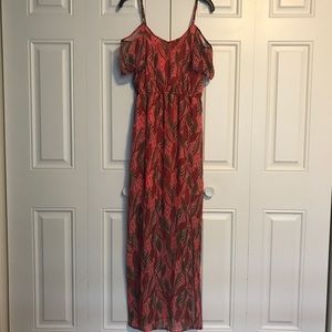 Orange leaf dress