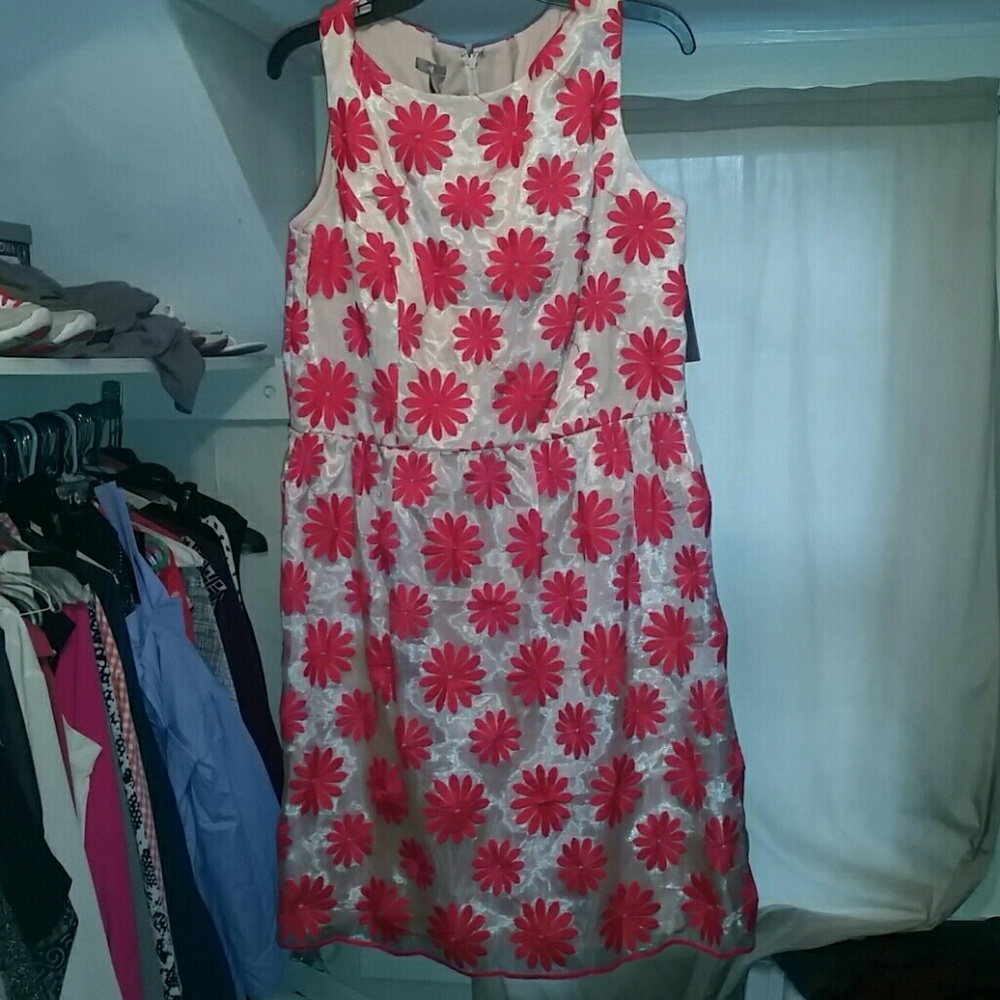Muse Red Flower Dress