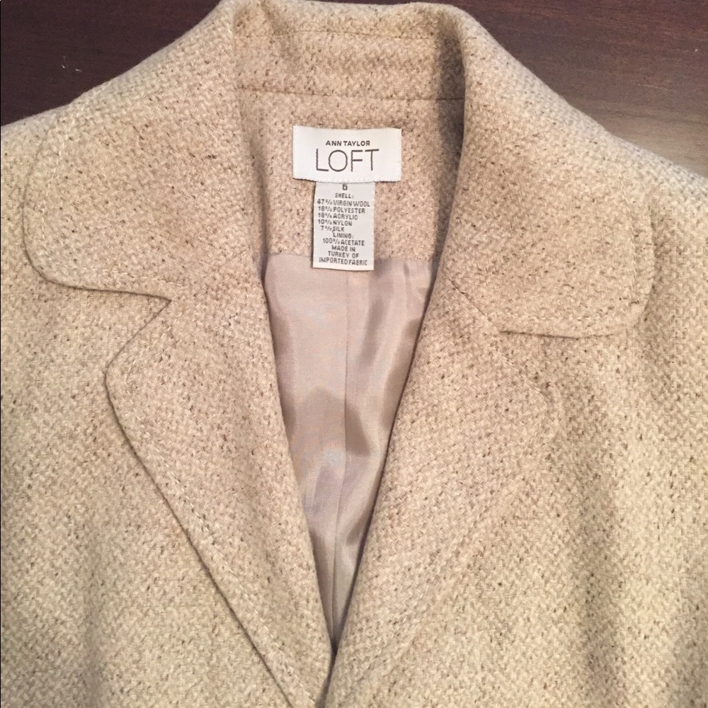 Ann Taylor twill blazer