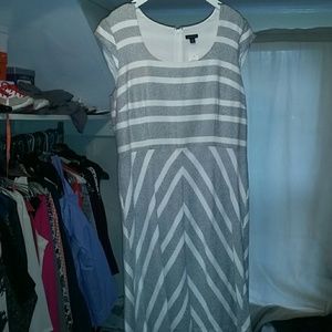 Ann Taylor Winter Black and White Dress