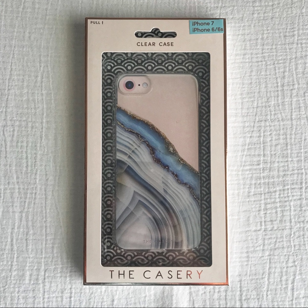 The Casery Light Blue Agate iPhone Case