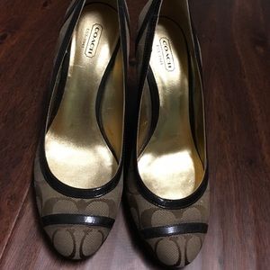 Coach signature wedge heels 9