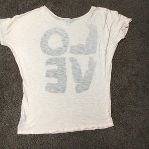 Forever 21 Tops - 🌺bogo🌺F21 tee black and white “LOvE” top Forever 21 Tops - 🌺bogo🌺F21 tee black and white “LOvE” top