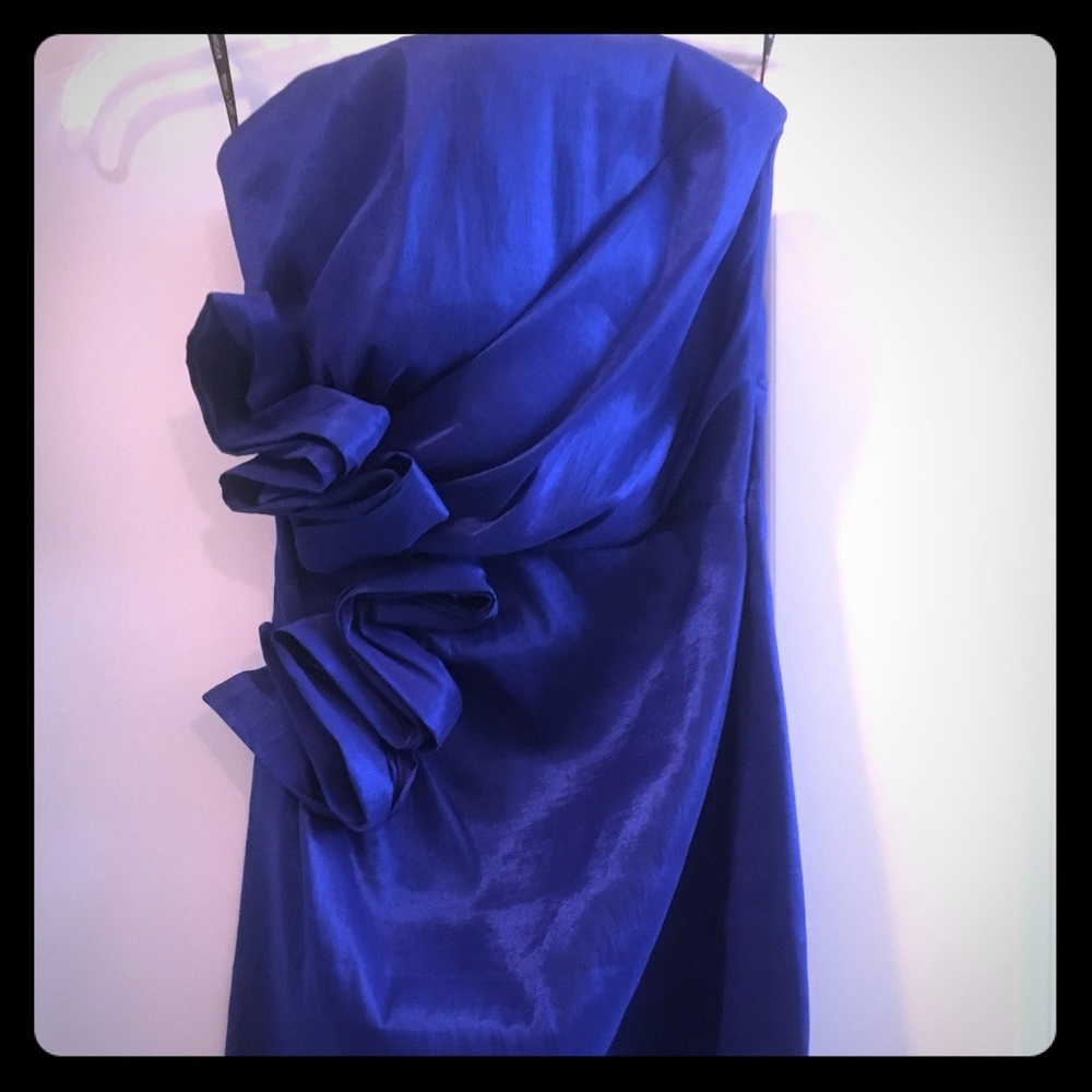 Jessica McClintock blue dressy dress