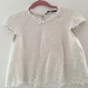 Zara Knitted Lace Shirt