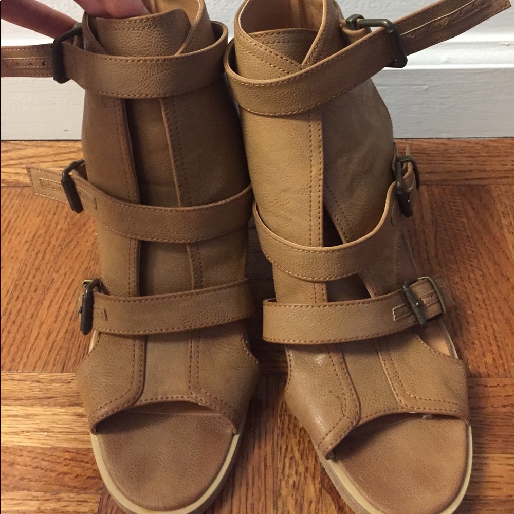 Brown booties