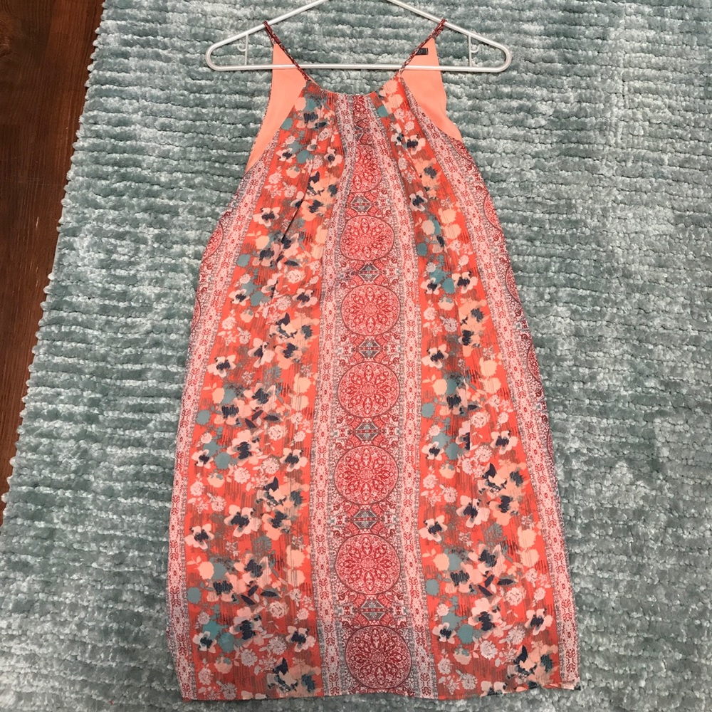Coral pattern dress