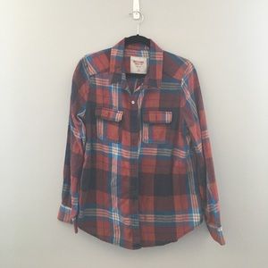 Flannel Long Sleeve Button Up