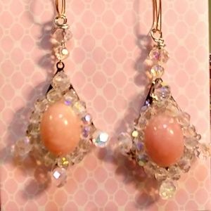 #0155 Natural Opal Gemstone Earrings