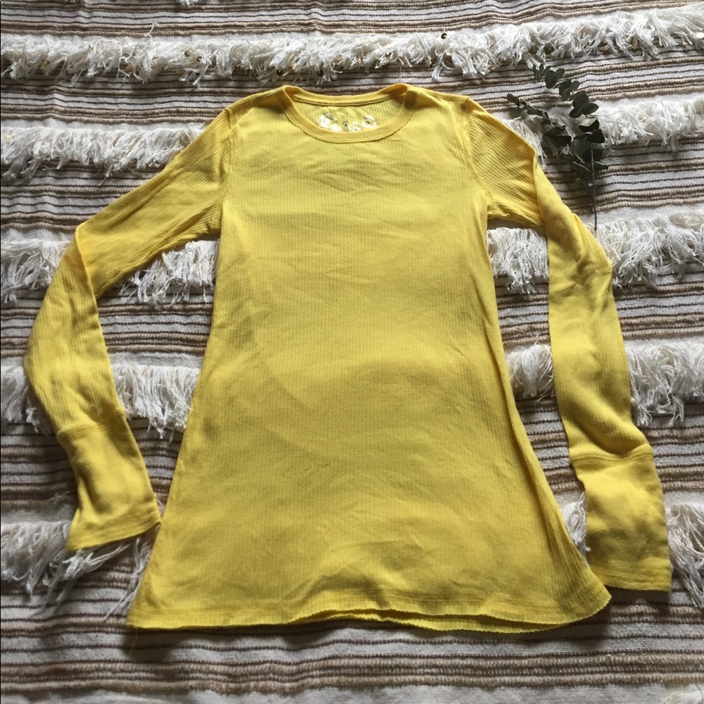 Sunny Yellow Long Sleeved Tee by Kirra Size Small