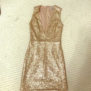 Champagne Tobi Gwyn bodycon dress, never worn.