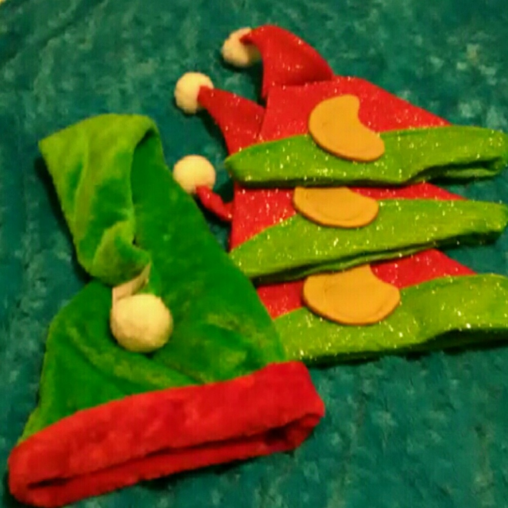 Lot of 4 Christmas Hats