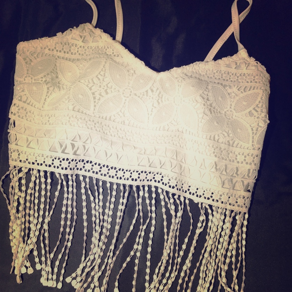 White crop top