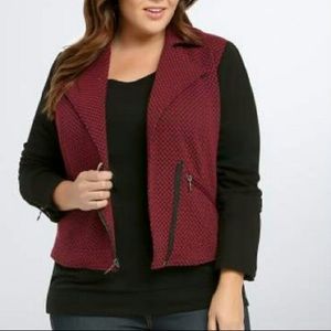Torrid Checkered Moto Jacket