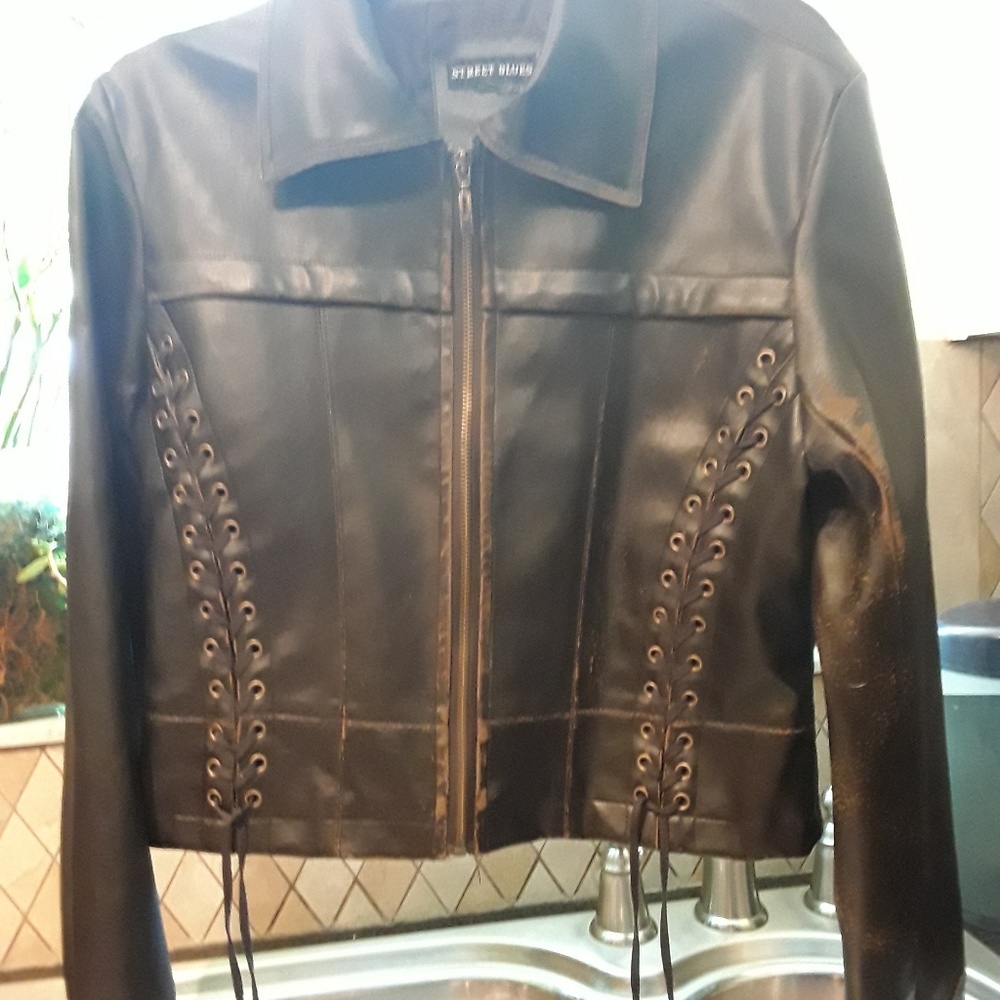 Vintage Faux Leather Jacket