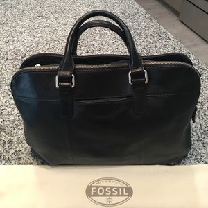Fossil Mercer Leather Work Bag