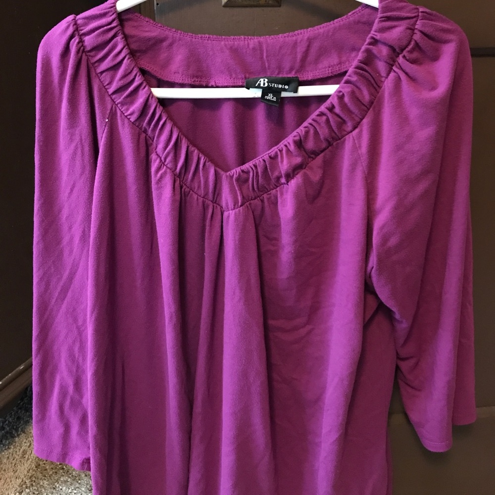 XL Purple 3/4 length Shirt