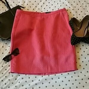 The Limited Coral Pencil Skirt