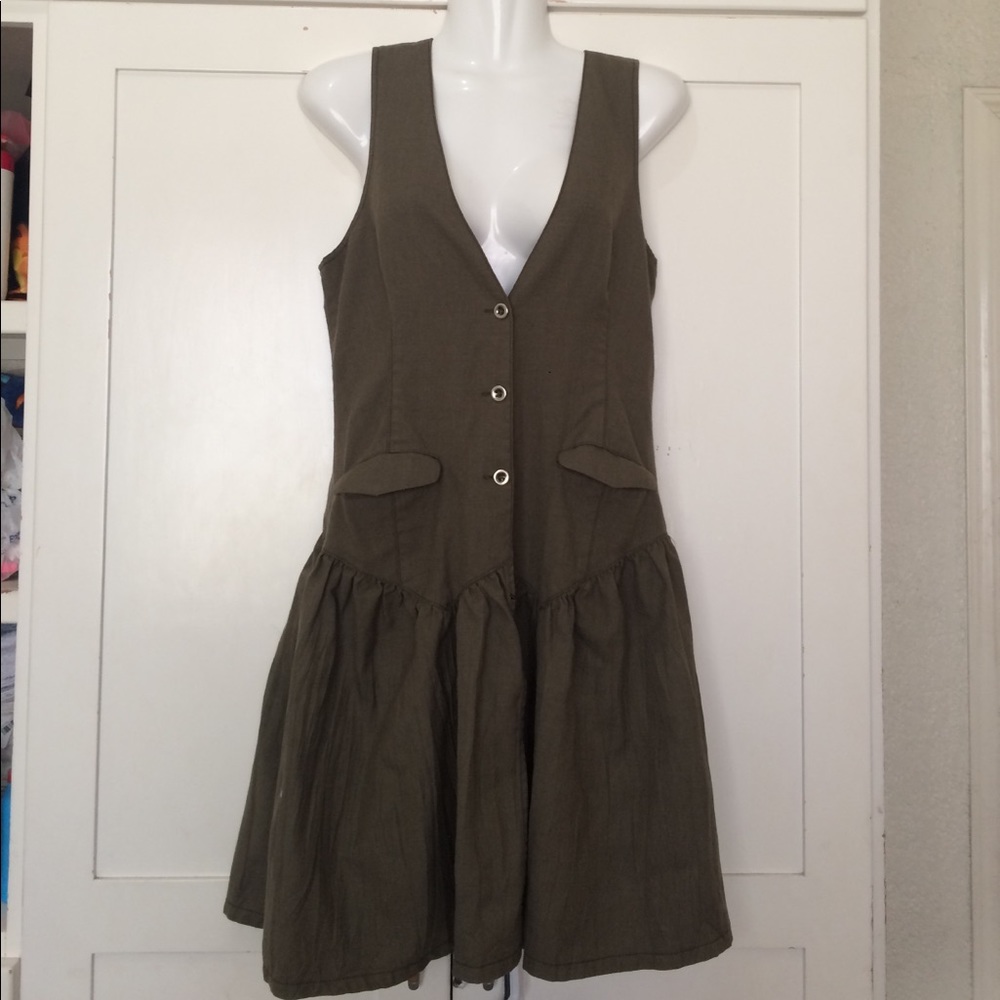 FREE PEOPLE Vintage style Vest Dress