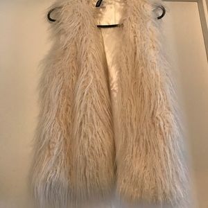 Fur shag vest