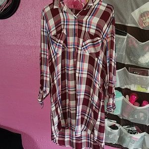 Plaid Shirt Dress