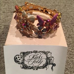 Kirks Folly Floral cuff bracelet