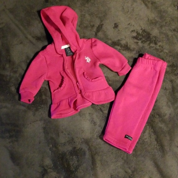 girl polo jogging suits