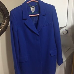 JCP Long royal blue coat.