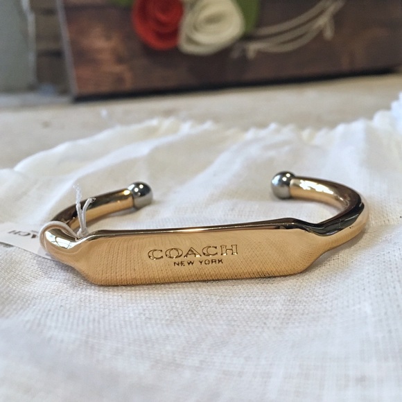 SOLD. NWT Coach gold and silver metal bracelet - Picture 1 of 6
