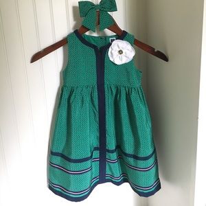 Janie and Jack Dress and Matching Hair Bow