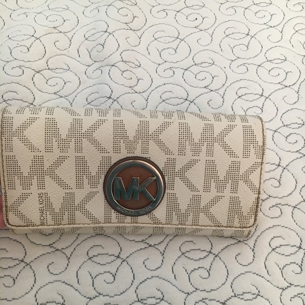 Michael Kors Jet Set Signature Wallet Vanilla