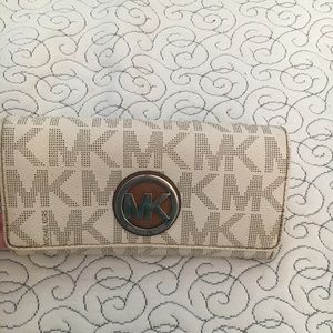 Michael Kors Jet Set Signature Wallet Vanilla