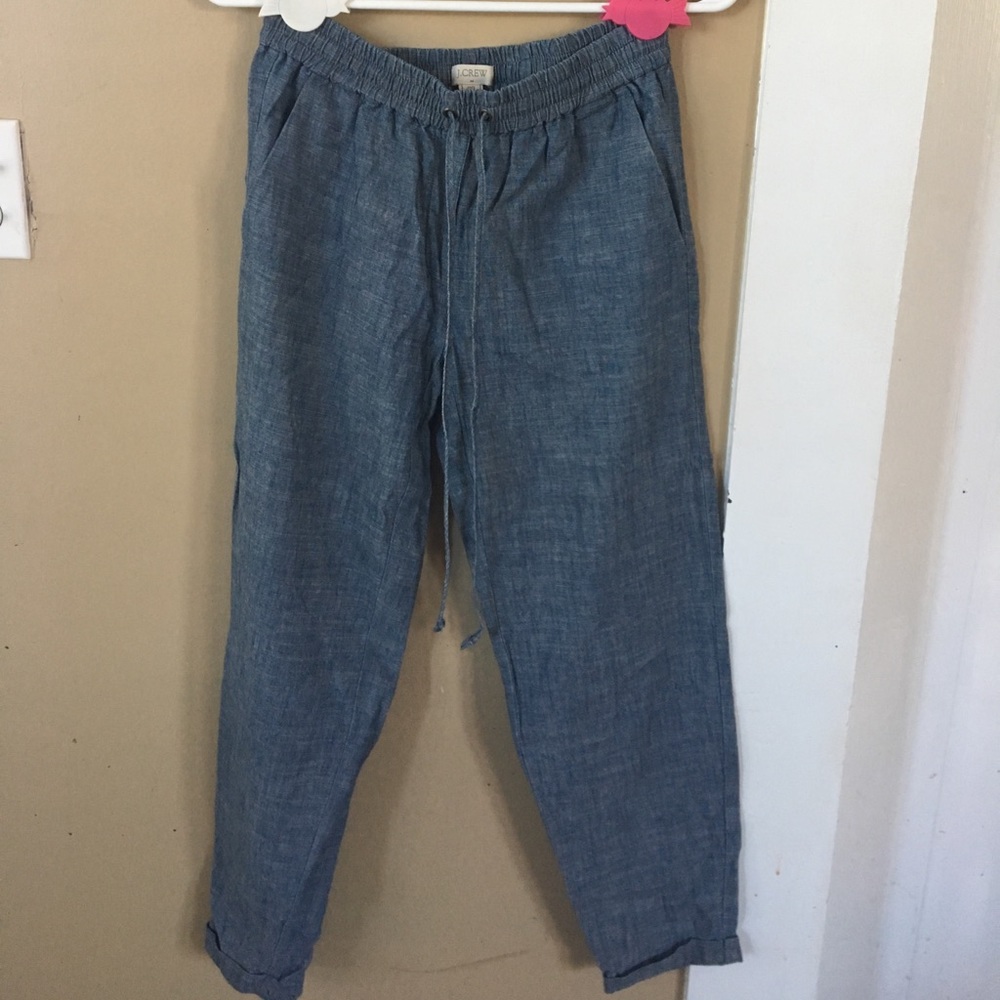 J.Crew drawstring denim pants